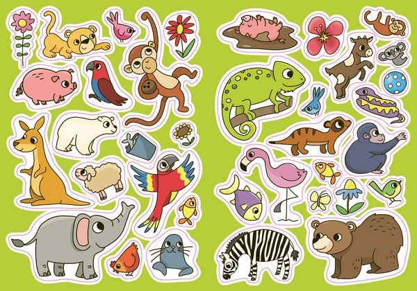 Produktbild: Mein Sticker-Malbuch. Zootiere