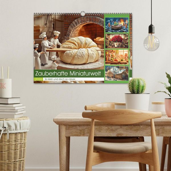 Produktbild: Zauberhafte Miniaturwelt (Wandkalender 2026 DIN A3 quer), CALVENDO Monatskalender