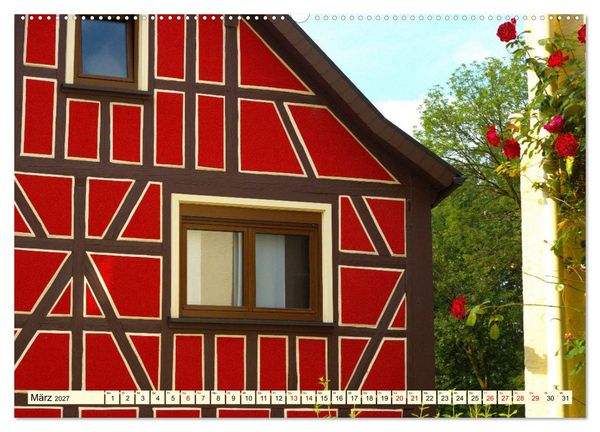 Produktbild: Natur und Architektur im Odenwald (hochwertiger Premium Wandkalender 2027 DIN A2 quer), Kunstdruck in Hochglanz
