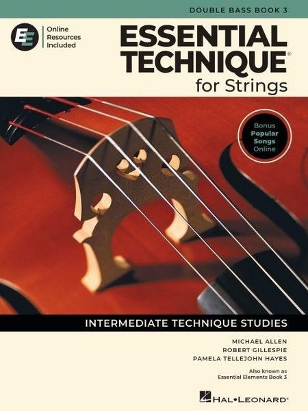 Produktbild: Essential Technique for Strings - Double Bass Book 3 with Online Resources
