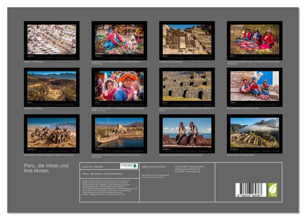 Produktbild: Peru, die Inkas und ihre Ahnen (hochwertiger Premium Wandkalender 2026 DIN A2 quer), Kunstdruck in Hochglanz