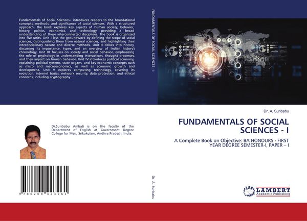 Produktbild: FUNDAMENTALS OF SOCIAL SCIENCES - I