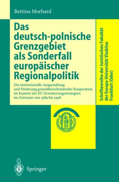 Produktbild: Das deutsch-polnische Grenzgebiet als Sonderfall europ&auml;ischer Regionalpolitik