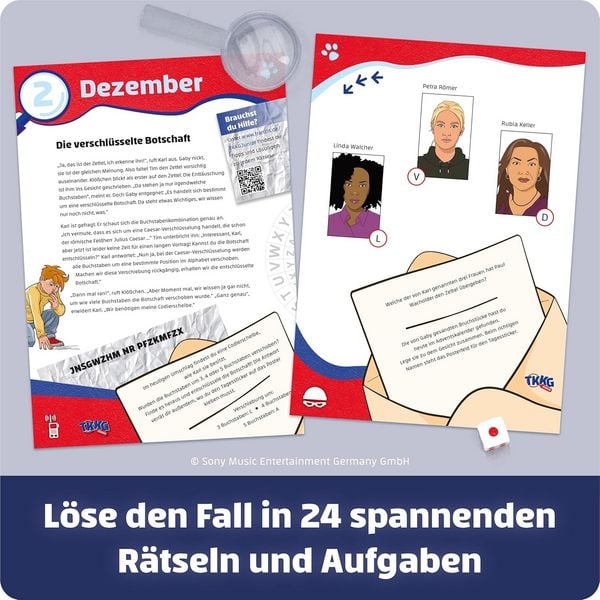 Produktbild: FRANZIS 67240 - TKKG Junior Escape-Adventskalender