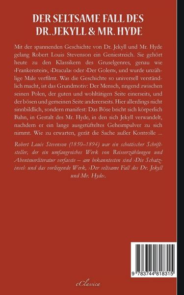Produktbild: Der seltsame Fall des Dr. Jekyll und Mr. Hyde