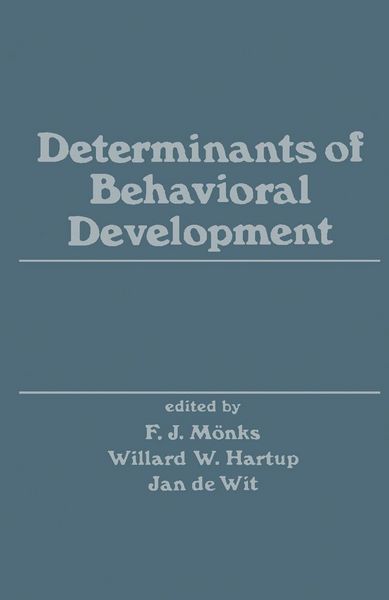 Produktbild: Determinants of Behavioral Development