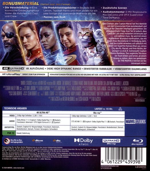 Produktbild: The Marvels (4K Ultra HD) (+ Blu-ray)