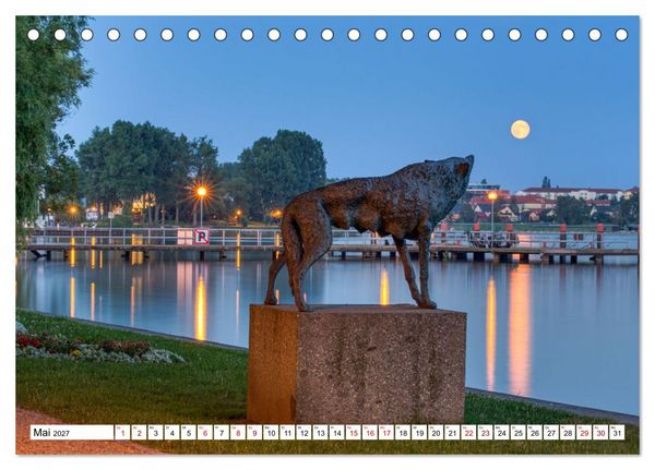 Produktbild: Waren M&uuml;ritz, nach Sonnenuntergang (Tischkalender 2027 DIN A5 quer), CALVENDO Monatskalender