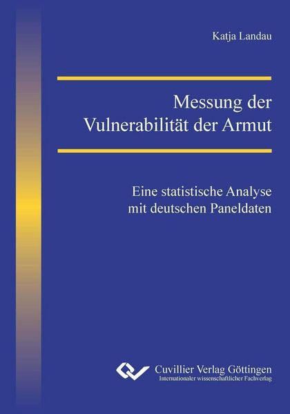 Produktbild: Messung der Vulnerabilit&auml;t der Armut
