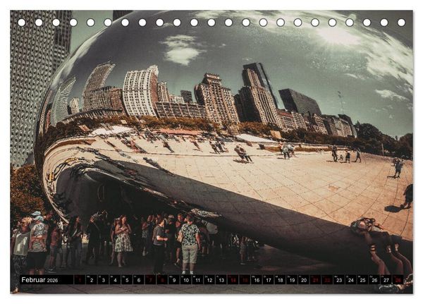 Produktbild: Metropole Chicago (Tischkalender 2026 DIN A5 quer), CALVENDO Monatskalender