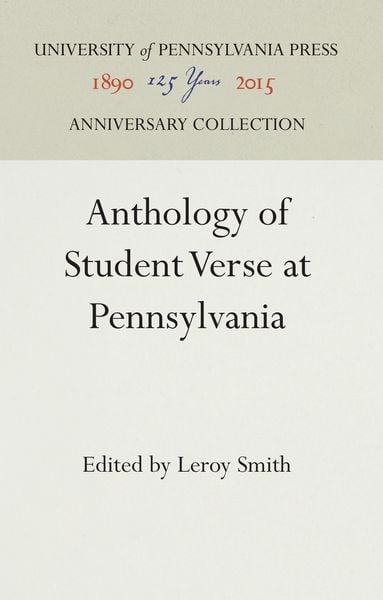 Produktbild: Anthology of Student Verse at Pennsylvania