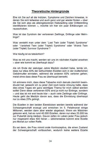Produktbild: Alleingeborener Zwilling