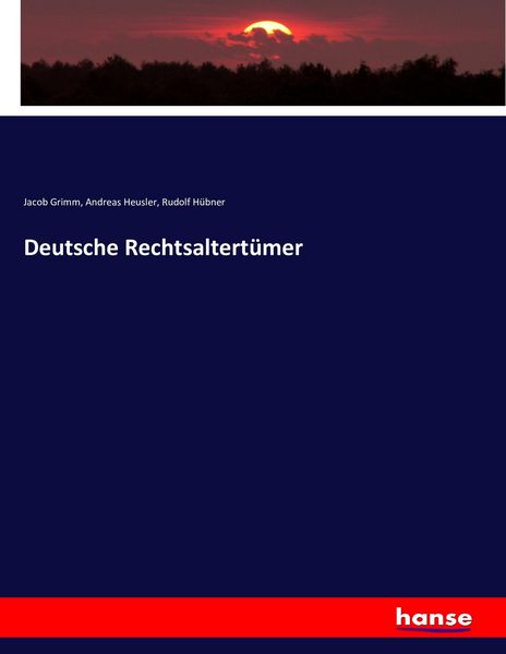 Produktbild: Deutsche Rechtsaltert&uuml;mer
