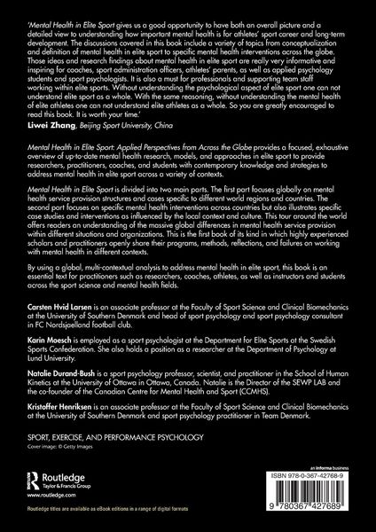 Produktbild: Mental Health in Elite Sport