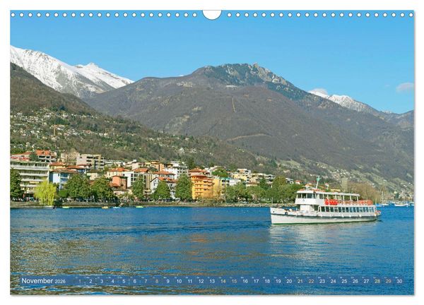 Produktbild: Wunderbares Tessin: Mediterranes Klima und italienisches Flair (Wandkalender 2026 DIN A3 quer), CALVENDO Monatskalender