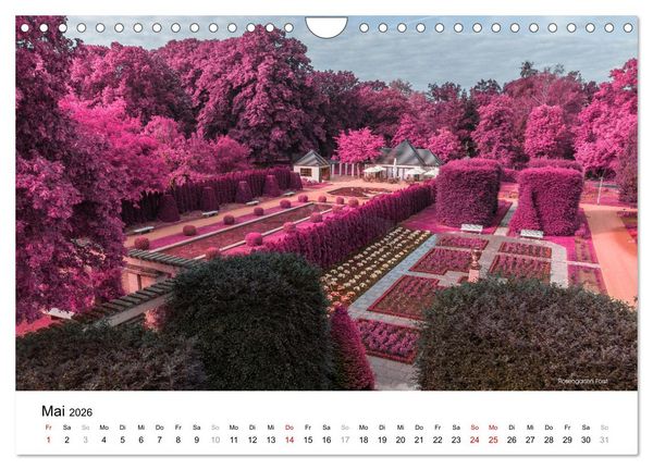 Produktbild: Die Lausitz im faszinierenden Infrarotlicht (Wandkalender 2026 DIN A4 quer), CALVENDO Monatskalender