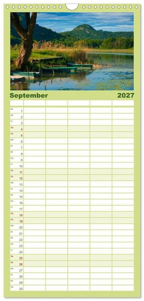 Produktbild: Familienplaner 2027 - Frankreichs Natursch&ouml;nheiten mit 5 Spalten (Wandkalender, 21 x 45 cm) CALVENDO