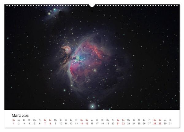 Produktbild: Nachthimmel - Unfassbare Fotografien der Sterne. (hochwertiger Premium Wandkalender 2026 DIN A2 quer), Kunstdruck in Hochglanz
