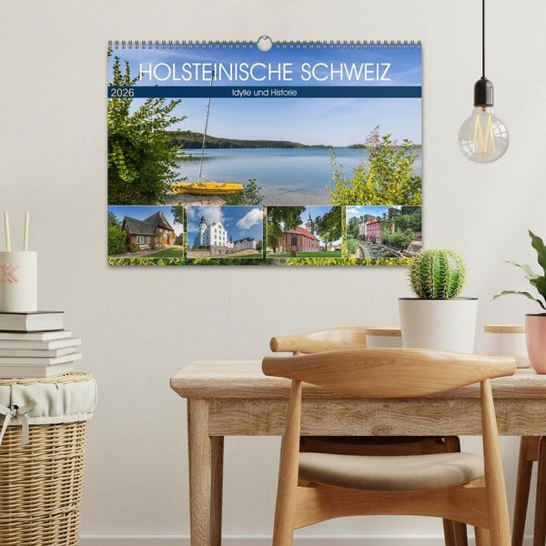 Produktbild: HOLSTEINISCHE SCHWEIZ Idylle und Historie (Wandkalender 2026 DIN A3 quer), CALVENDO Monatskalender