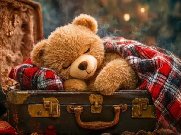 Produktbild: CALVENDO Puzzle Dieser Koffer ist ein toller Schlafplatz | 2000 Teile Lege-Gr&ouml;&szlig;e 90x67cm Foto-Puzzle f&uuml;r gl&uuml;ckliche Stunden