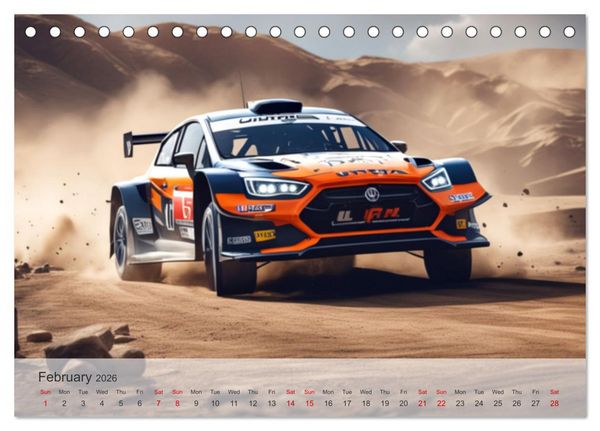 Produktbild: The ultimate sporty driving experience (Desk Calendar 2026 DIN A5 landscape), CALVENDO 12 Month DeskCalendar