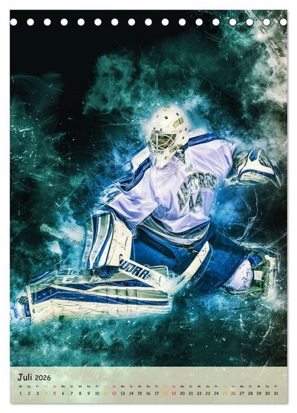 Produktbild: Eishockey spektakul&auml;r (Tischkalender 2026 DIN A5 hoch), CALVENDO Monatskalender