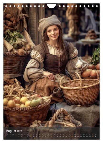 Produktbild: Fesche Marktfrauen (Wandkalender 2026 DIN A4 hoch), CALVENDO Monatskalender