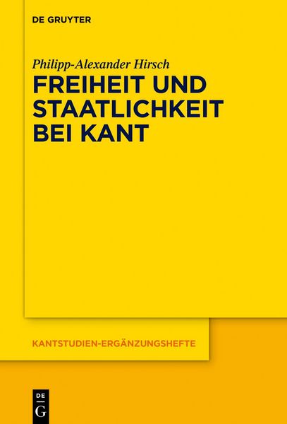 Produktbild: Freiheit und Staatlichkeit bei Kant