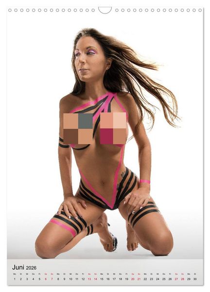 Produktbild: grlz Taped Sexy Girl (Wandkalender 2026 DIN A3 hoch), CALVENDO Monatskalender