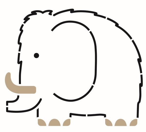 Produktbild: Schablone Dinosaurs