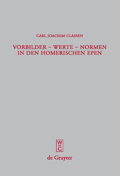 Produktbild: Vorbilder - Werte - Normen in den homerischen Epen
