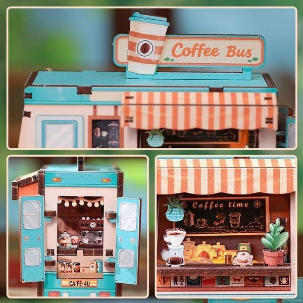 Produktbild: Mini-Booknook Caf&eacute; Bus