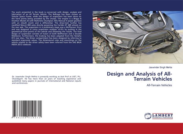Produktbild: Design and Analysis of All-Terrain Vehicles