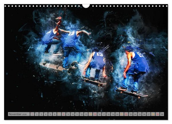 Produktbild: Skateboarding - extrem cool (Wandkalender 2026 DIN A3 quer), CALVENDO Monatskalender
