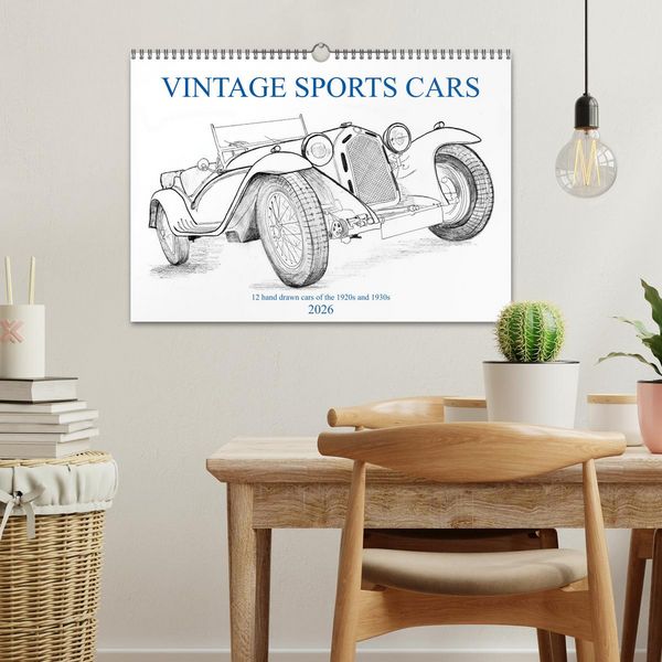 Produktbild: Vintage Sports Cars (Wandkalender 2026 DIN A3 quer), CALVENDO Monatskalender