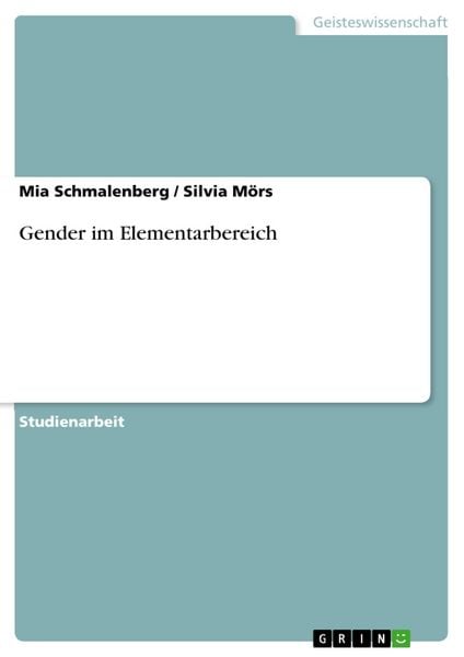 Produktbild: Gender im Elementarbereich