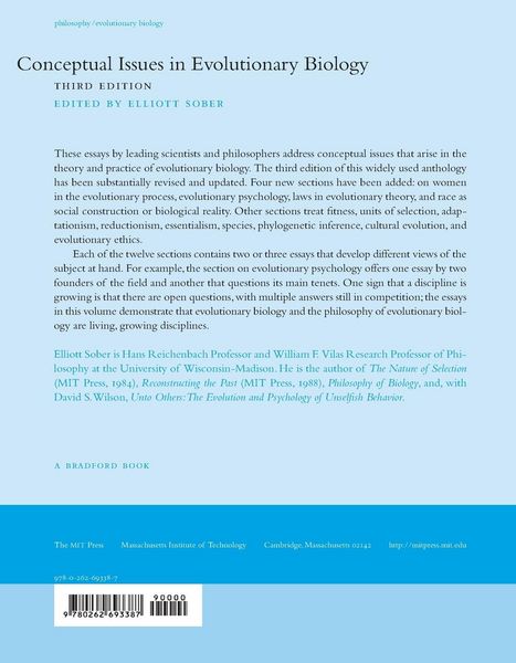 Produktbild: Conceptual Issues in Evolutionary Biology, third edition