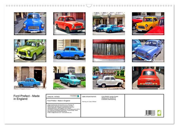 Produktbild: Ford Prefect - Made in England (Wandkalender 2026 DIN A2 quer), CALVENDO Monatskalender