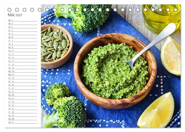 Produktbild: Zero Waste Pesto - 12 Monate, 12 Reste, unendlich Geschmack (Tischkalender 2027 DIN A5 quer), CALVENDO Monatskalender