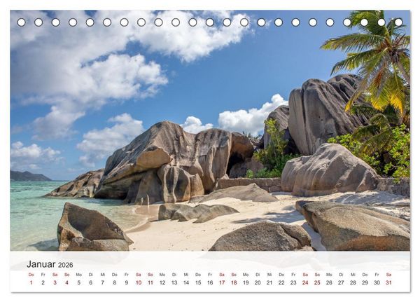 Produktbild: Seychellen - Trauminseln im Indischen Ozean (Tischkalender 2026 DIN A5 quer), CALVENDO Monatskalender