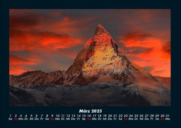 Produktbild: Bergige Welten 2025 Fotokalender DIN A4