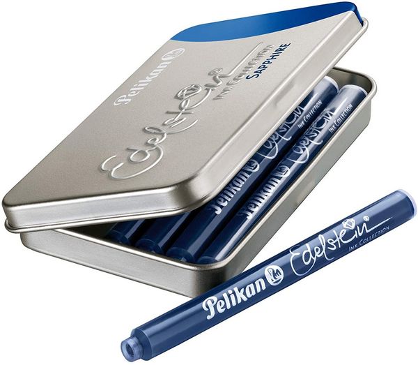Produktbild: Pelikan Edelstein&reg; Ink Collection, Ink of the Year Garnet, Rot, 6 Gro&szlig;raumpatronen im Metalletui
