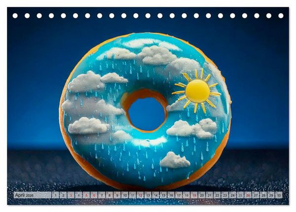 Produktbild: Donuts - Eine Reise durch die Jahreszeiten (Tischkalender 2026 DIN A5 quer), CALVENDO Monatskalender