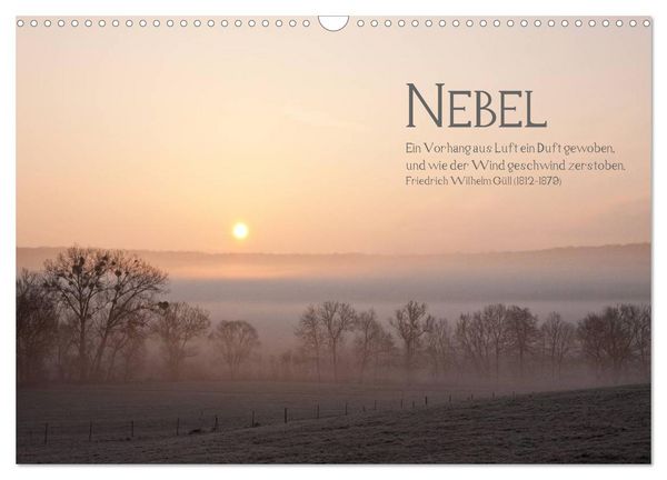 Produktbild: NEBEL (Wandkalender 2026 DIN A3 quer), CALVENDO Monatskalender