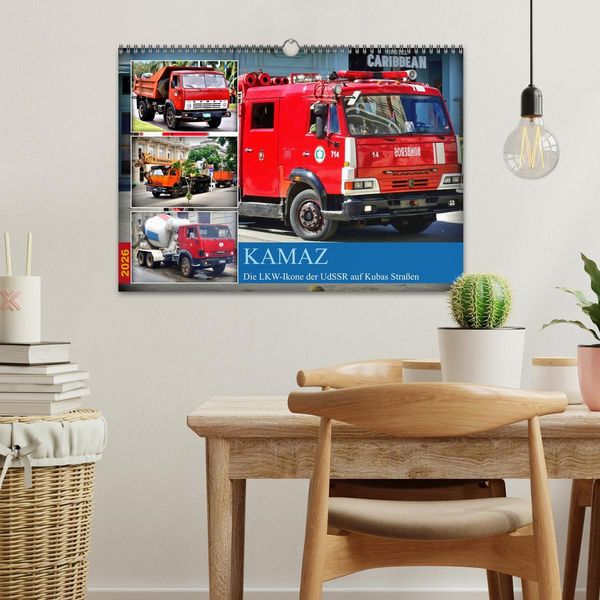 Produktbild: KAMAZ - Die LKW-Ikone der UdSSR auf Kubas Stra&szlig;en (Wandkalender 2026 DIN A3 quer), CALVENDO Monatskalender