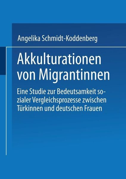 Produktbild: Akkulturation von Migrantinnen