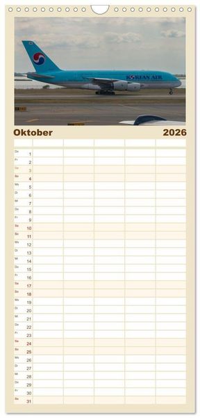 Produktbild: Familienplaner 2026 - Die Faszination der Quadjets mit 5 Spalten (Wandkalender, 21 x 45 cm) CALVENDO