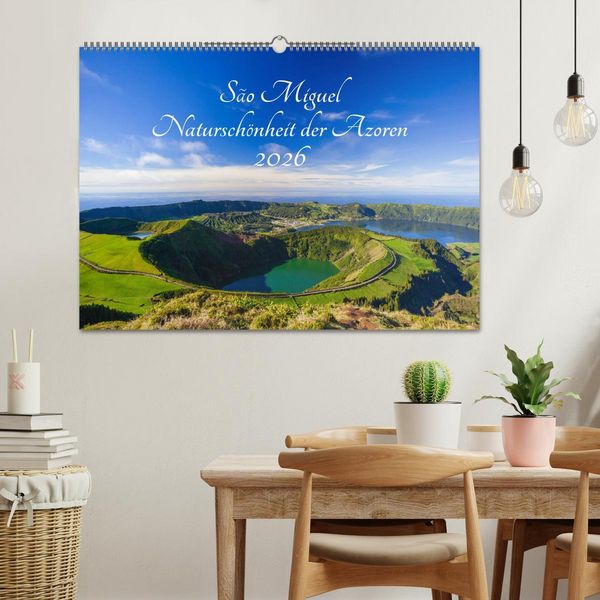 Produktbild: S&atilde;o Miguel - Natursch&ouml;nheit der Azoren (Wandkalender 2026 DIN A2 quer), CALVENDO Monatskalender
