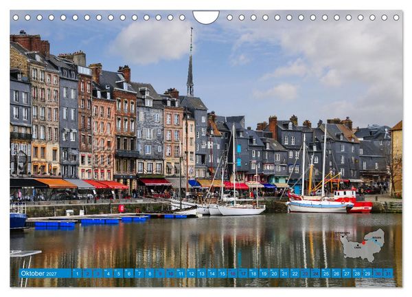 Produktbild: Die K&uuml;sten der Normandie vom Mont Saint-Michel bis &Eacute;tretat (Wandkalender 2027 DIN A4 quer), CALVENDO Monatskalender
