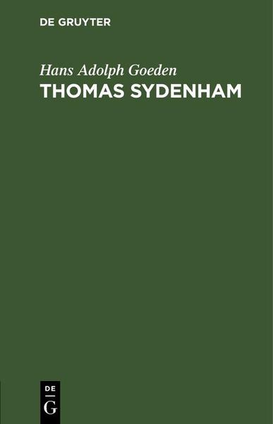 Produktbild: Thomas Sydenham